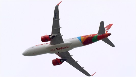 Airbus A320-251N 9H-NEC Air Malta from Luqa (5200 ft.)