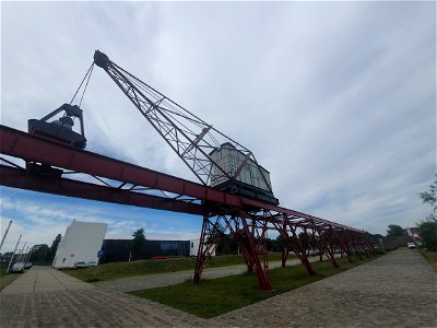 De kraanbaan bij de Cacaofabriek, Helmond