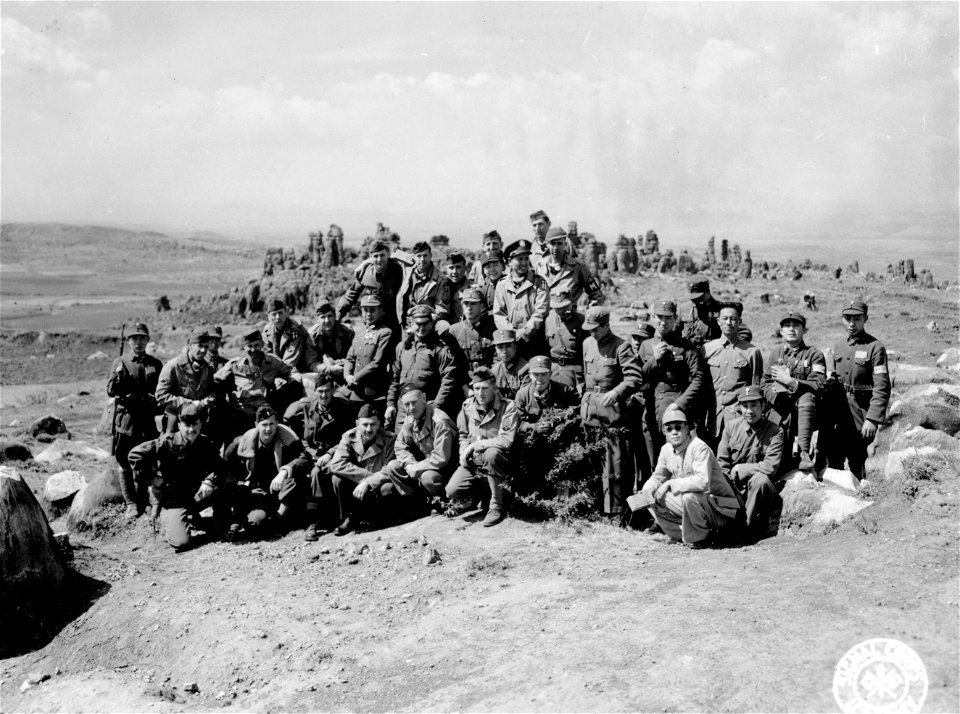 SC 334922 - En route from Kunming, China, to Kai Yuan, China, in the Petrified Forest area. 13 March, 1945.