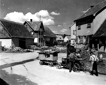 SC 336835 - German townspeople seem to do certain things on certain days every year.