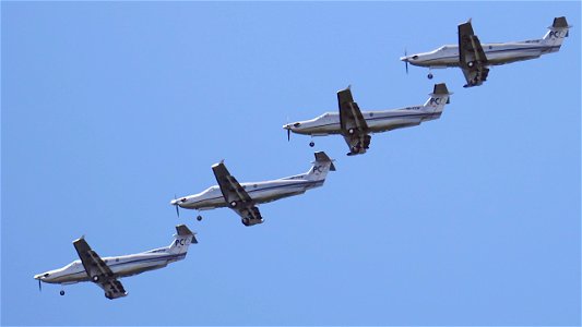 Pilatus PC-12-45 HB-FOW from Norderney (4000 ft.)