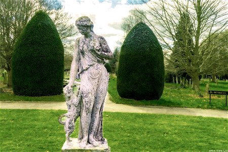Maidstone Cemetery Lady & Dog