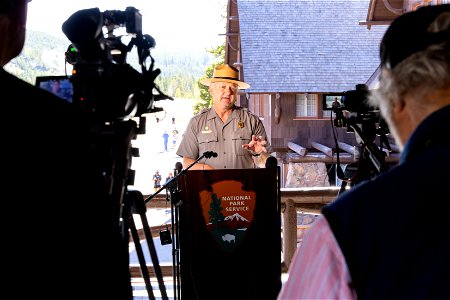 Yellowstone flood event 2022: Cam Sholly speaks at a press availability (3)
