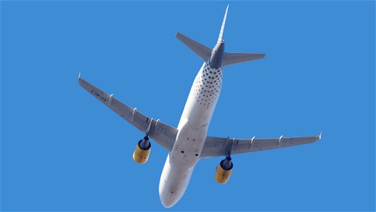 Airbus A320-216  EC-KLT Vueling from Palma de Mallorca (6300 ft.)
