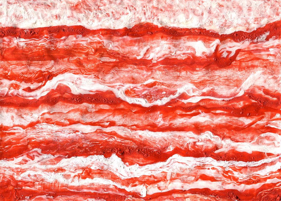 Glacis acryliques au couteau de la rivière amère (série)