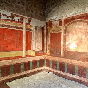 Room and mosaics in House of Augustus Roman Forum Rome Italy