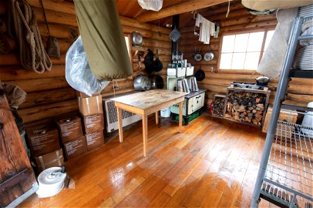 Lamar Mountain Patrol Cabin: inside view (2) photo