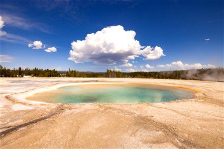 Turquoise Pool at Midway Geyser Basin photo