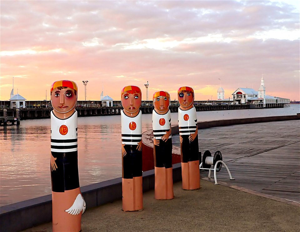 The Geelong bollards. photo