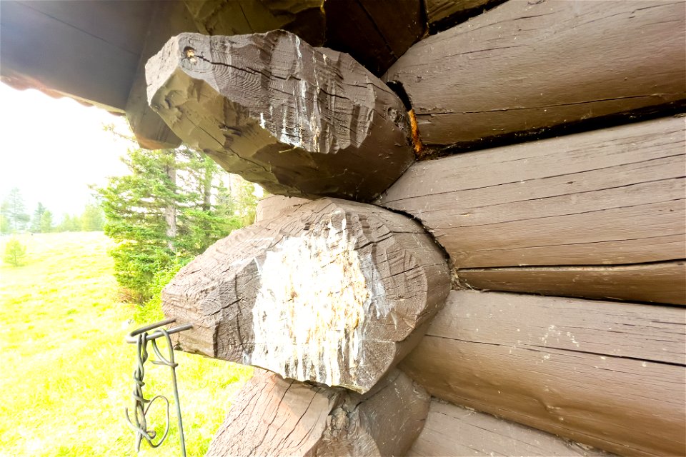 Heart Lake Patrol Cabin: Southwest corner