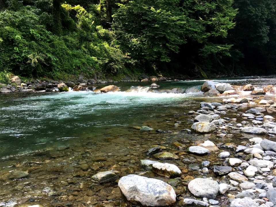 Nippara River in Hikawa, Okutama-machi