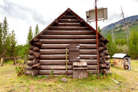 Calfee Creek Patrol Cabin: north view