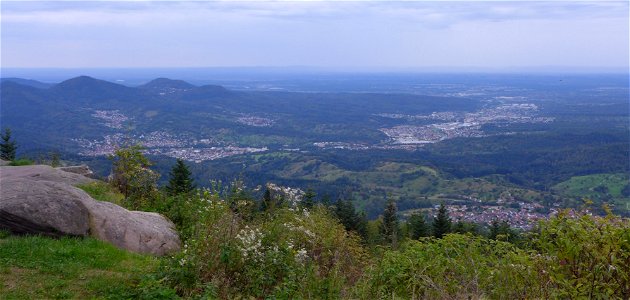 Teufelsmühle, Blick auf Loffenau