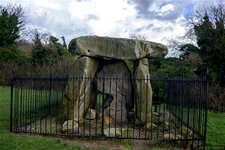 Kit's Coty House or Kit's Coty is a chambered long barrow near the village of Aylesford in the southeastern English county of Kent. Constructed circa 4000 BC