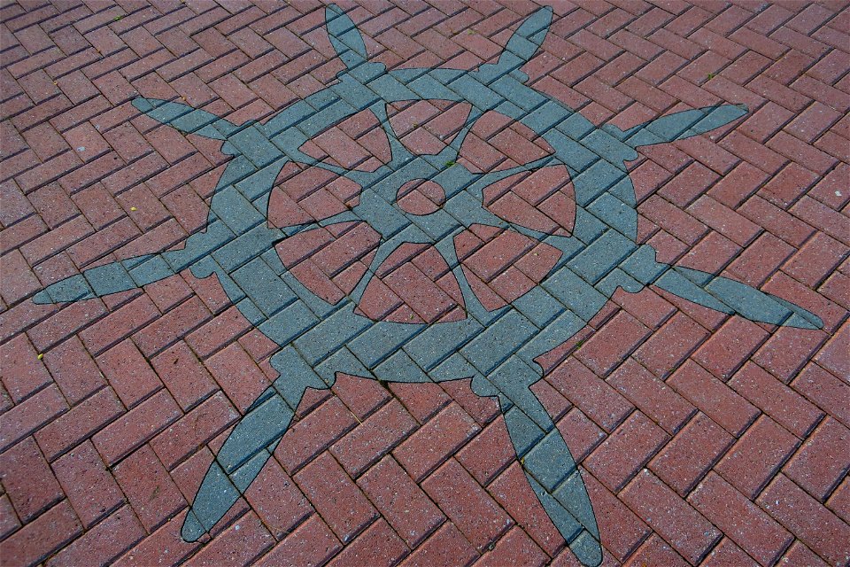 In the CIA courtyard