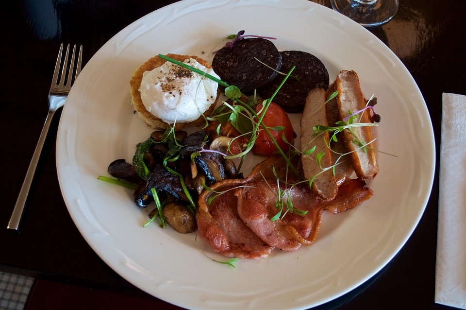 Fried Breakfast in Restaurant photo