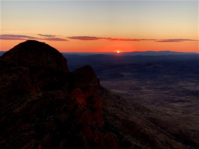 Sunrise from Mt Sonder photo