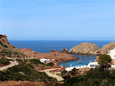 Cala Morell harbor Menorca Spain
