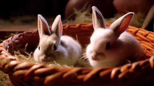 'Bunnies in a Basket' photo