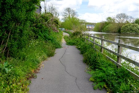 Footpath Collapse River Medway Towpath Aylesford