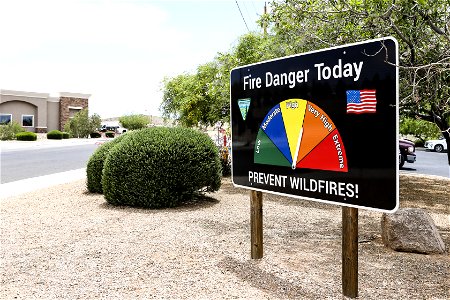 MAY 15 Fire danger sign photo