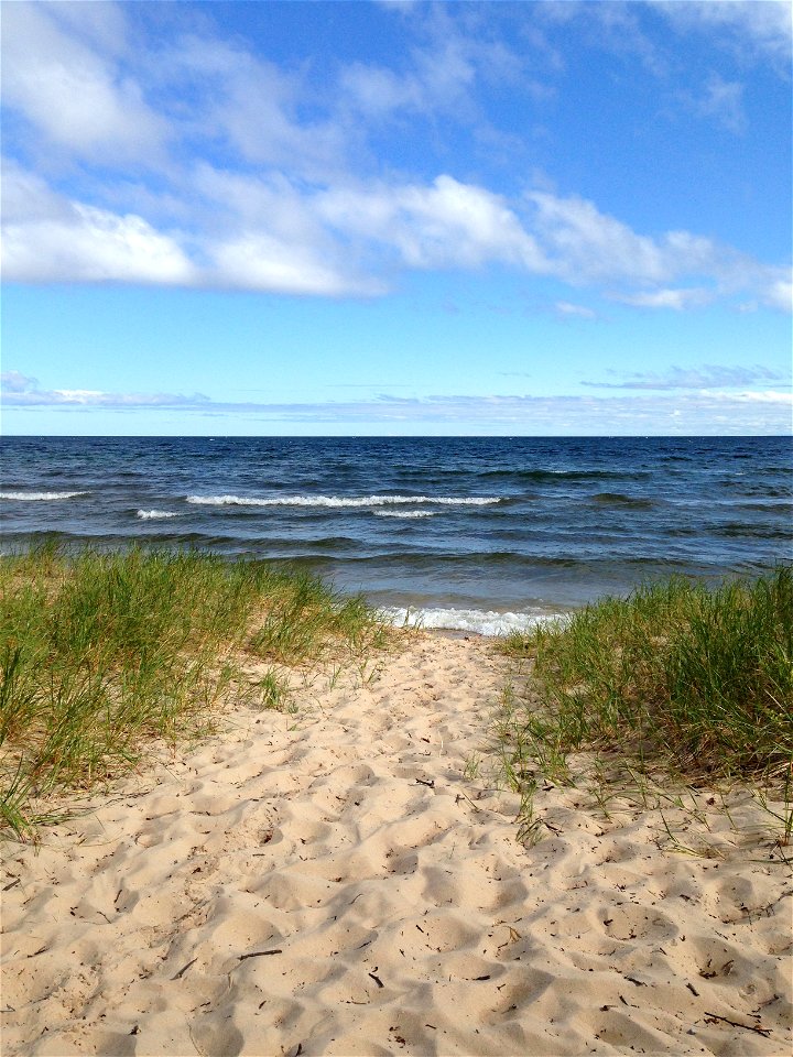 Lake Michigan near the Michigan and Canada Border photo