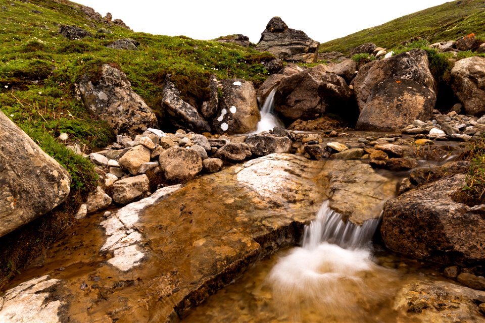 Mountain stream in Atigun Gorge