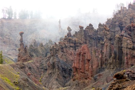 Hoodoo Basin in foggy conditions photo