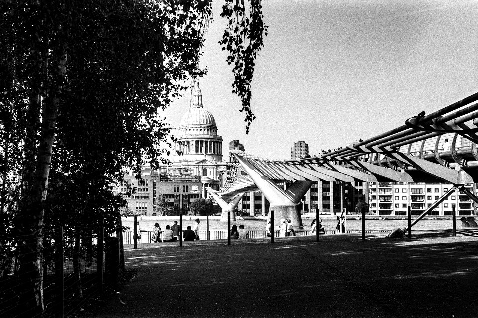 Millenium Bridge amd St. Paul's Cathedral photo