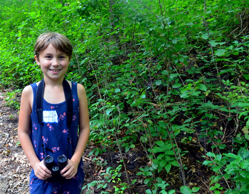 Isadora enjoying the hike!