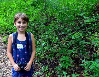 Isadora enjoying the hike! photo