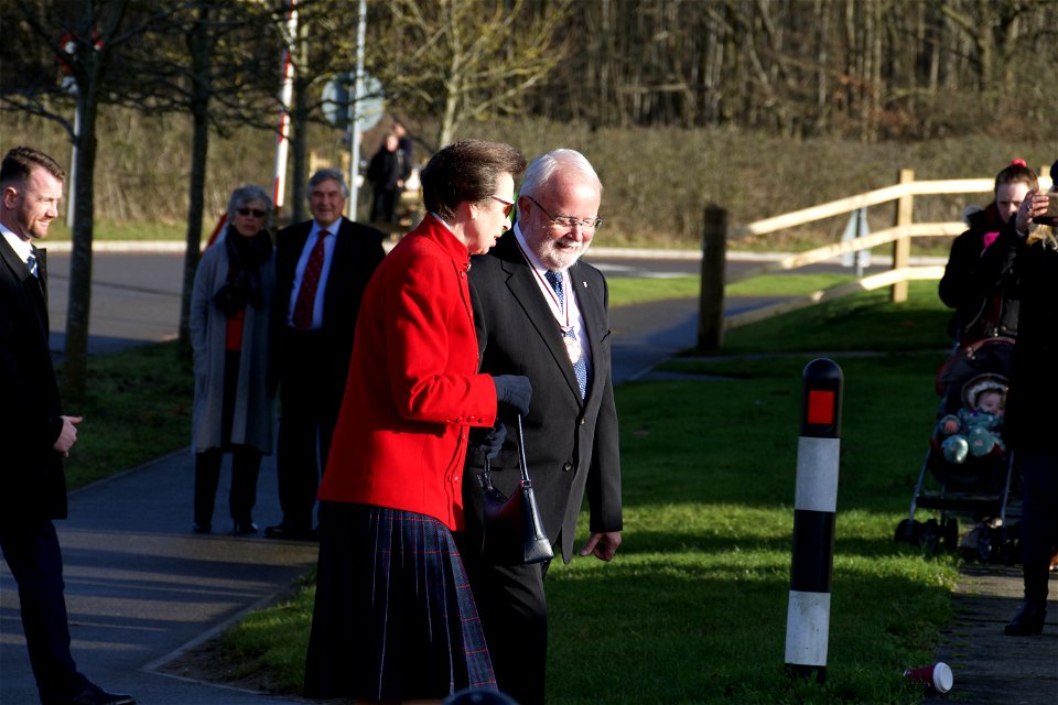 HRH Princess Anne. Princess Royal at Maidstone Hospital. Officially there to open the new Helicopter Pad.