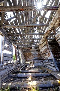 Custer Gallatin National Forest: Deaf Jim Cabin inside photo