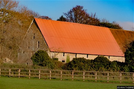 Boxley Abbey Barn Grade 1 Listed Building. photo