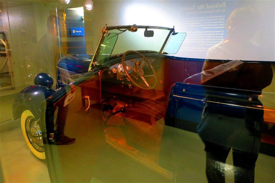 He had this car rigged up so he could drive without using his feet