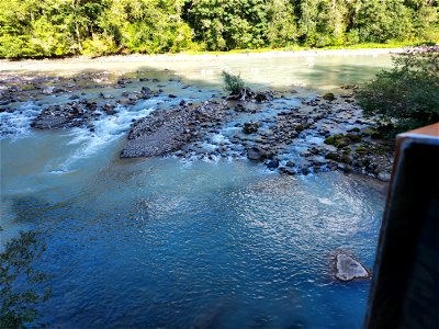 Sauk River from Clear Creek Bridge, Mt. Baker-Snoqualmie National Forest. Photo by Anne Vassar Sept. 13, 2021.