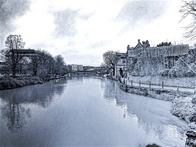 River Medway Maidstone Reduced Pixels