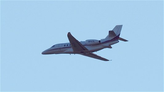 Cessna 680A Citation Latitude CS-LTL NetJets Europe from Amsterdam (3400 ft.)