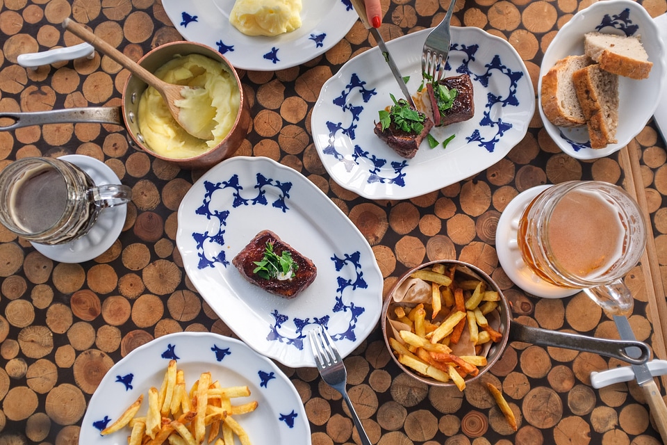 Dinner Plates on Table