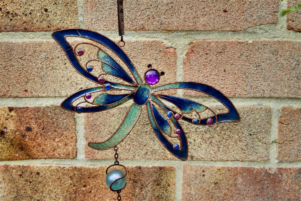Butterfly wind chime.