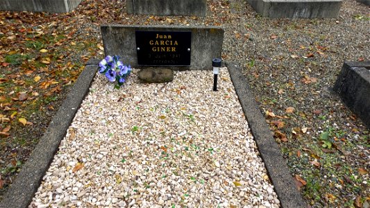 Cimetière du Camp du Vernet : Juan Garcia Giner