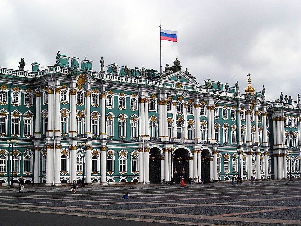 Winter palace peter russia