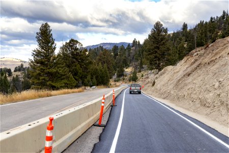 Northeast Entrance Road Improvement Reopening day October 15, 2022: section 4 progress photo