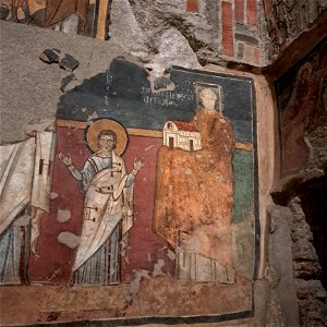 Fresco Santa maria Antiqua First Half of 7th Century Roman Forum Rome Italy
