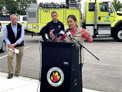 DOI Sec Haaland visiting NIFC 2022