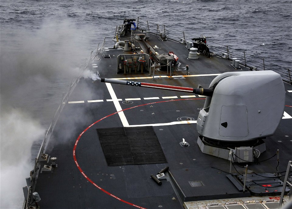 USS Porter (DDG 78) 5-inch Live Fire photo