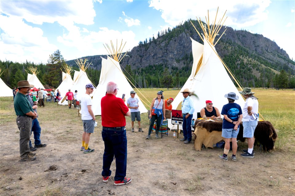 Yellowstone Revealed: Cultural Ambassadors at Teepee Village (2) photo