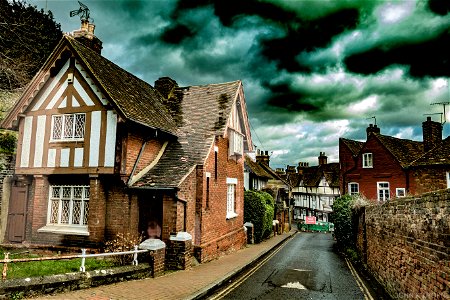 Road Closed High Street Aylesford Kent photo