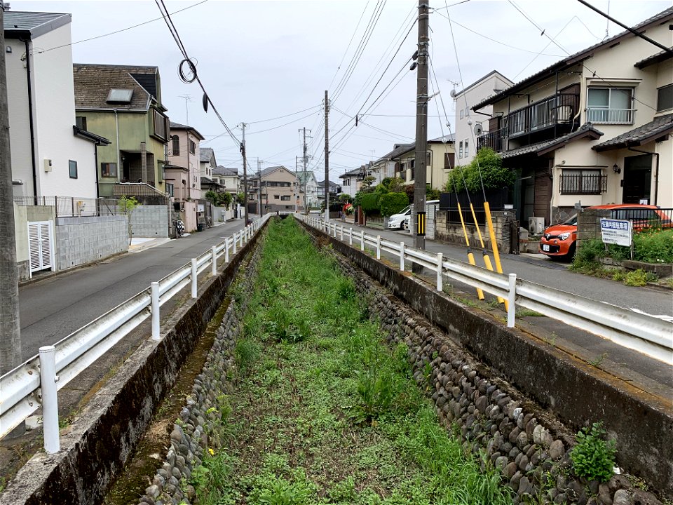 Demizu River in Higashimurayama-shi