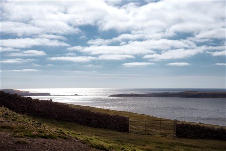 The view from Sumburgh Head, Shetland, Scotland photo